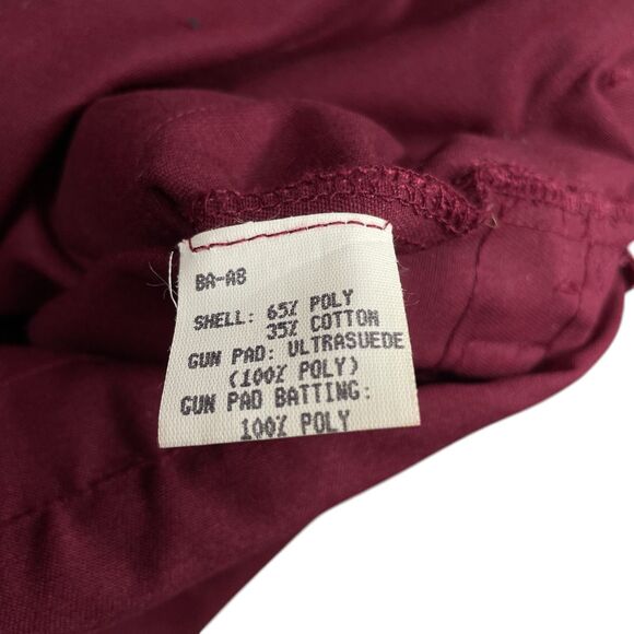 Bob Allen Medium Red Tan Hunting Vest Polyester Cotton Sleeveless Pockets - Picture 5 of 6